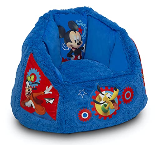 Disney Mickey Mouse Cozee Fluffy Chair by Delta Children, Toddler Size (for Kids Up to 6 Years Old)
