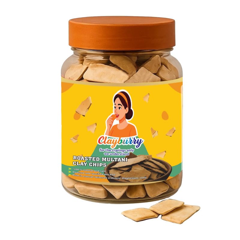 Clayburry Edible Roasted Clay (pack of 1)| Bhutdo | khane vali Mitti| roast mulatani mitti |Butter Soil Manure | Roasted nakumatt 200g