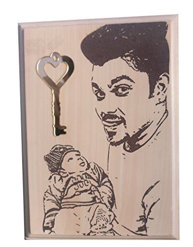 Father's Day Wooden Engraved Plaque 7 X 9 inch