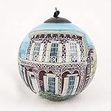 Hand Inside Painted Glass Christmas Ornament (Museum)