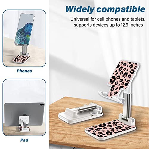 Image of Foldable Phone Stand for Desk,Angle of View Adjustable Cell Phone Stand,Phone Holder for Desk /ipad Stand ,Suitable for iphone, Samsung and Other Smart Phones Desk Accessories Phone Holder