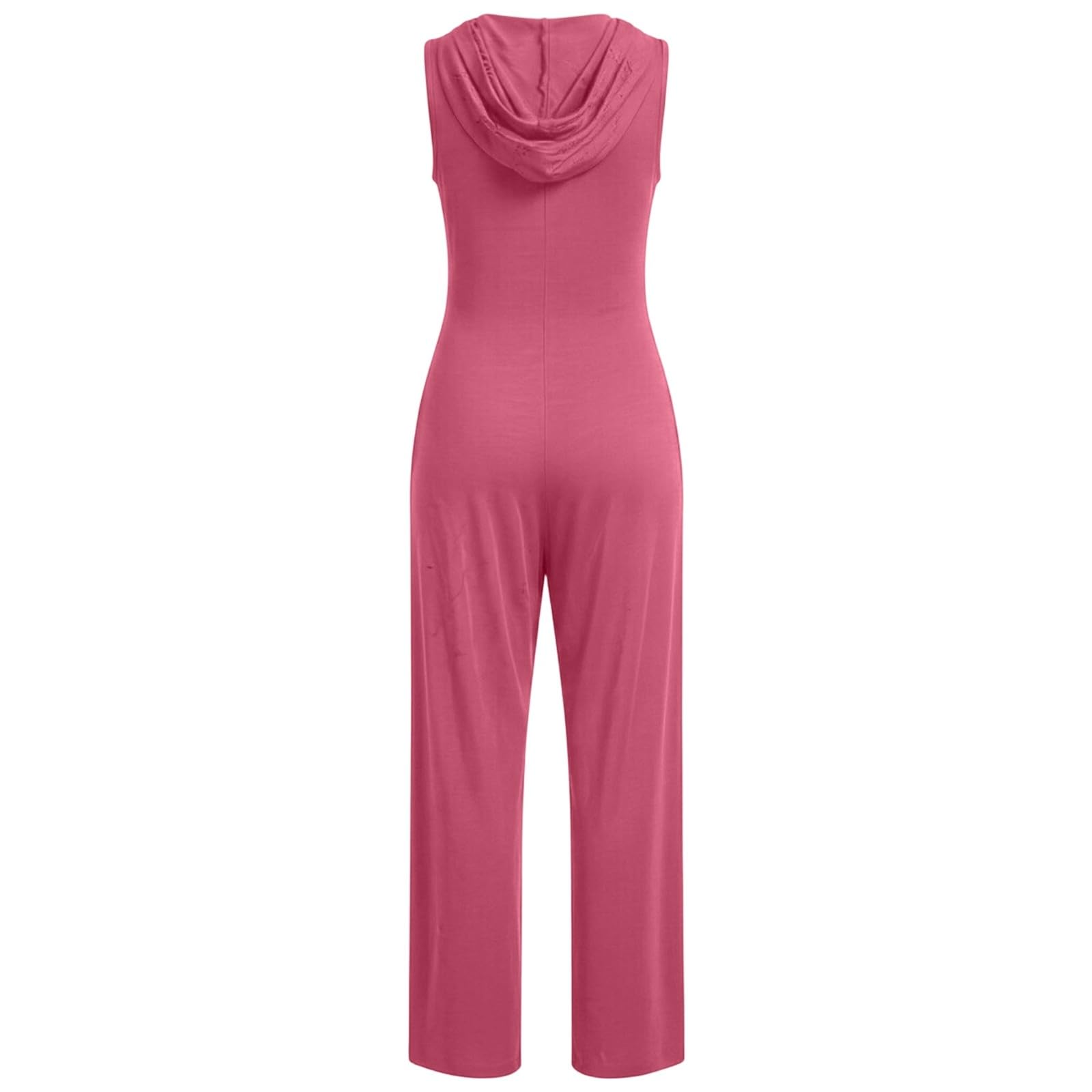 Mono ligero de verano con cuello y bolsillos, prenda informal con capucha y pernera ancha, mujer, deportivo y fresco, ideal para playa, montaña y uso diario, tejido de algodón