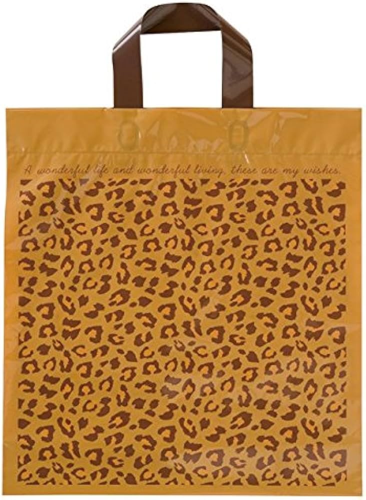Amazon.co.jp: [ヘッズ] 手提げ袋 ハンドル付 レオパード-M (50枚) LEO