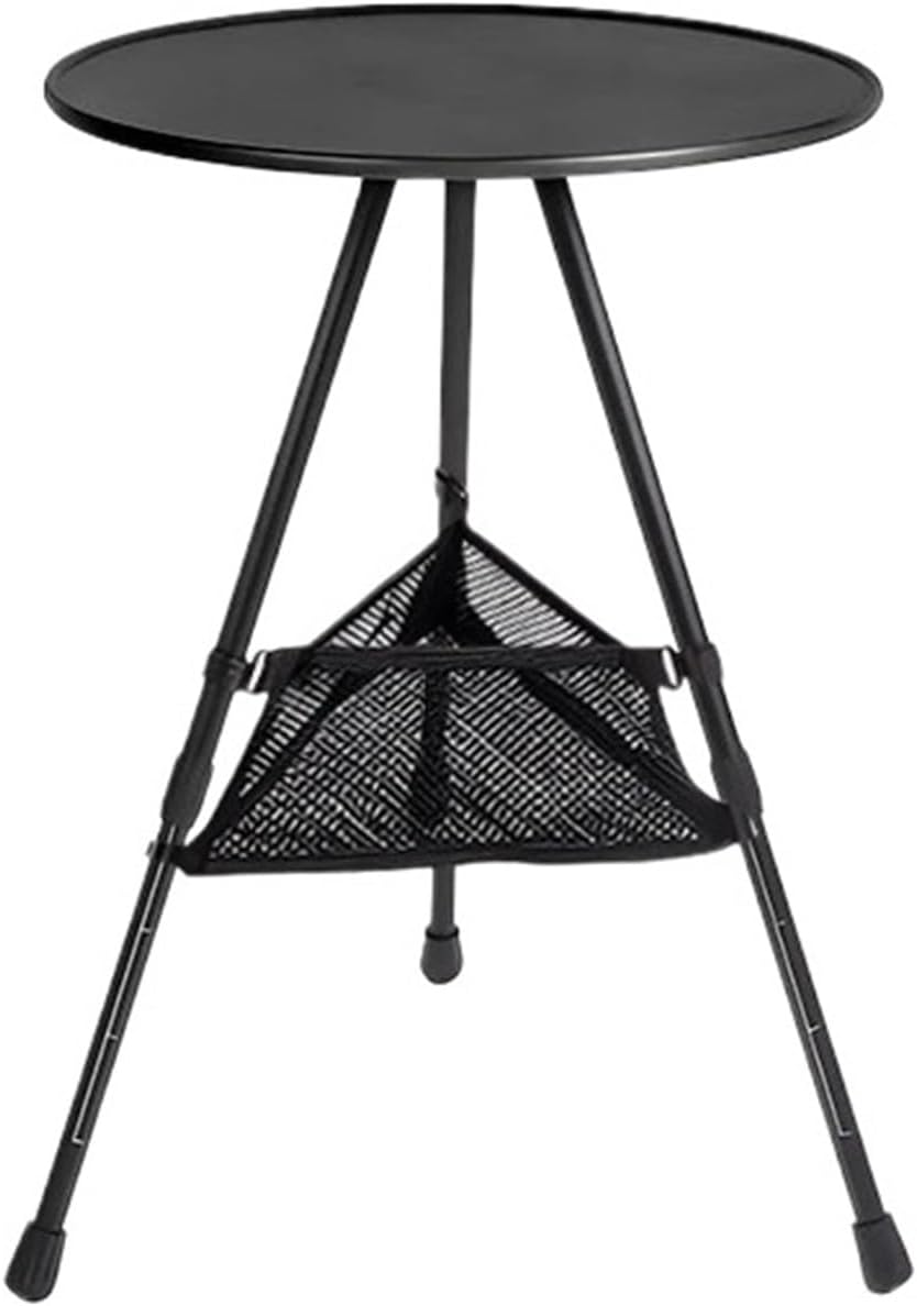 Camping Round Table Detachable Ultralight Portable Folding with Adjustable Legs for Outdoor Picnic Garden
