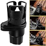 2 in 1 Multifunctional Car Cup Holder Dual Cup Mount Extender Adjustable Size Beverage HoldCarer...
