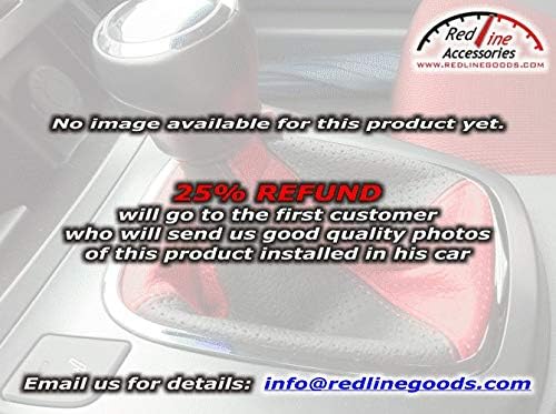 Miniatura 7 de RedlineGoods Fundas para reposacabezas compatibles con Chevrolet Camaro 2010-15. gamuza negra (Alcantara)  hilo plateado