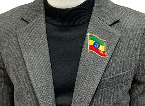 Image of vmcoatdu Country Flag Pin Badge International Travel Brooch Metal Alloy Souvenir Pin for Hat Clothes Backpack
