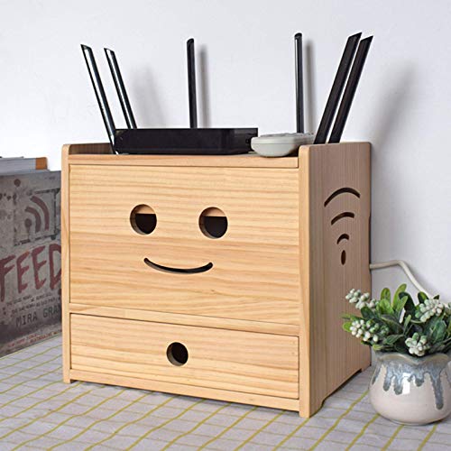 Étagère de rangement pour routeur et décodeur murale sans perçage - 2