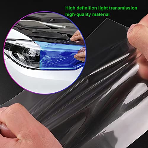 Quicto Car Light Tint Film, Extra-Wide Headlight, Fog Light, Taillight, 47.2×11.8Inch Vinyl Bling Self Adhesive Car Headlight Sticker, Chameleon Headlight Accessories (Blue) #TOP3