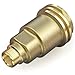 Onlyfire 5042 QCC1 ACME Nut Propane Gas Fitting Adapter with 1/4 Inch Male Pipe Thread , Brass