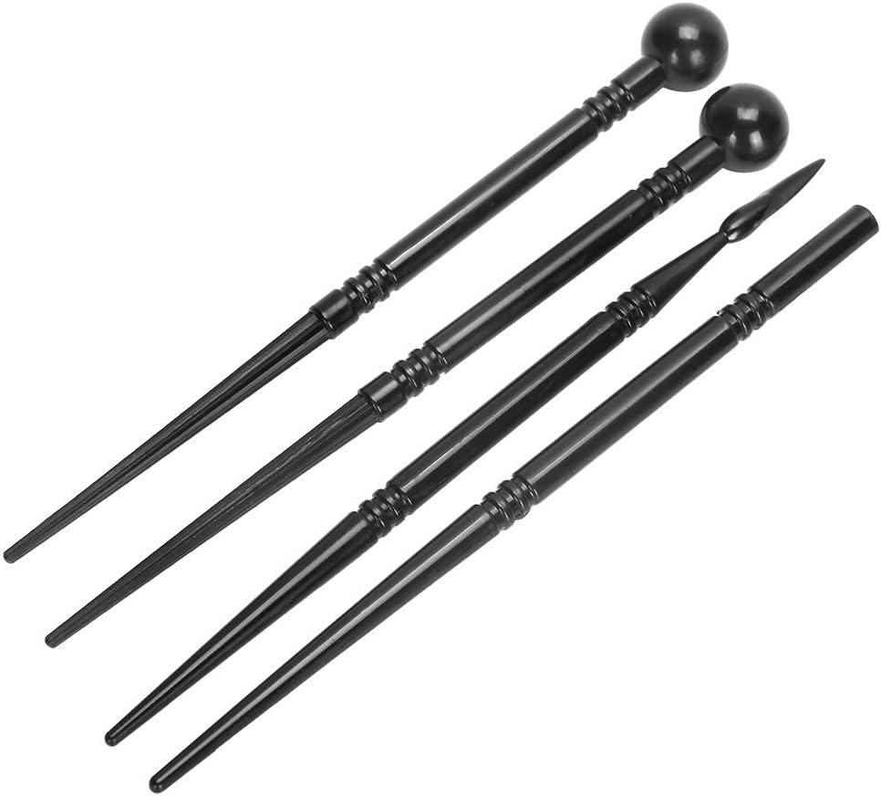 Ball Stylus Clay Sculpting Tool Set, Dual - Ended Pottery Carving Modeling Tools with Stainless Steel Tips for Fine Detail Work, Craft Sculpting and Handicraft Projects