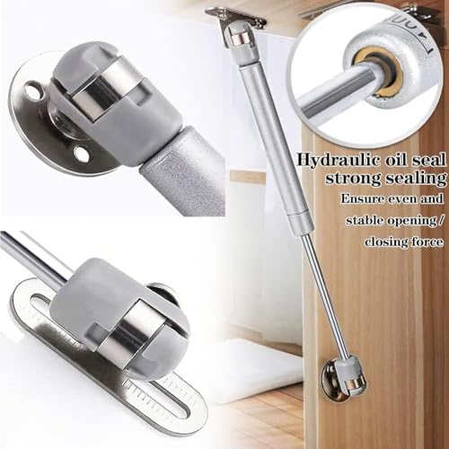 2 Stück Gasdruckfedern 200N/20kg Gasfederkolben, Dämpfer für Küche und Möbel pneumatischer Möbelheber Gaskolbenarmdämpfer Scharnierdämpfer für Schranktüren