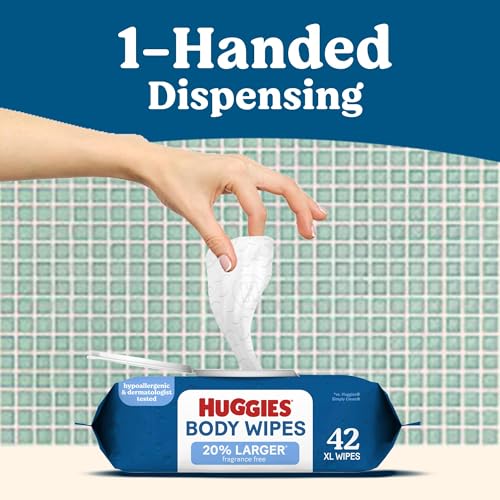 Image of Huggies Extra Large Unscented Wipes, 1 Flip-Top Pack, 42 Count