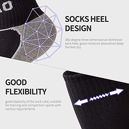 KALAKIDS Kids Soccer Socks (1/3/5 Pairs) Football Socks Team Sport Knee High Athletic Socks