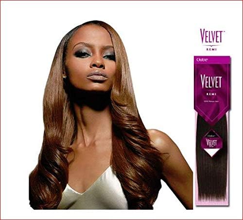Velvet Remi 100% Human Hair - Yaki Weaving 18" Color #1b