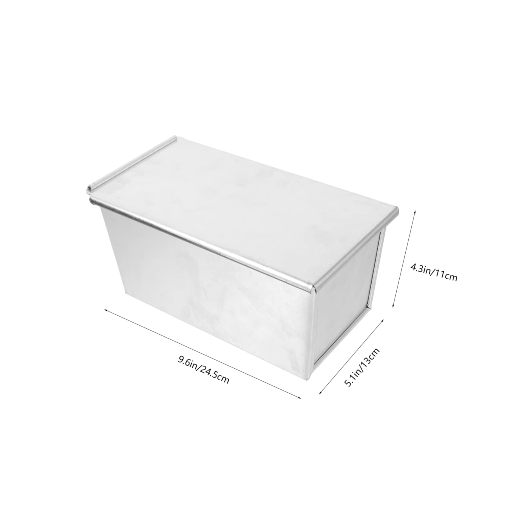 STOBAZA Non Stick Bread Pan with Lid Toast Baking Mold for Homemade Bread Capacity Loaf Pan for French Bread and Whole Toast and Design