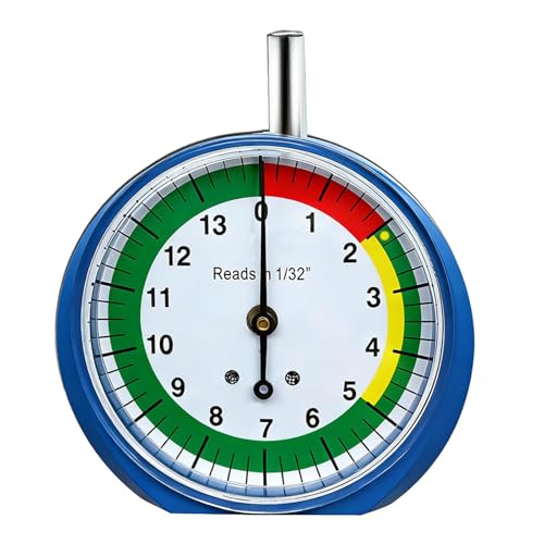 Oxxggkao Medidor de profundidad de neumáticos con diseño portátil para una medición precisa en todos los vehículos, motocicletas, camiones, medición precisa de la banda de rodadura