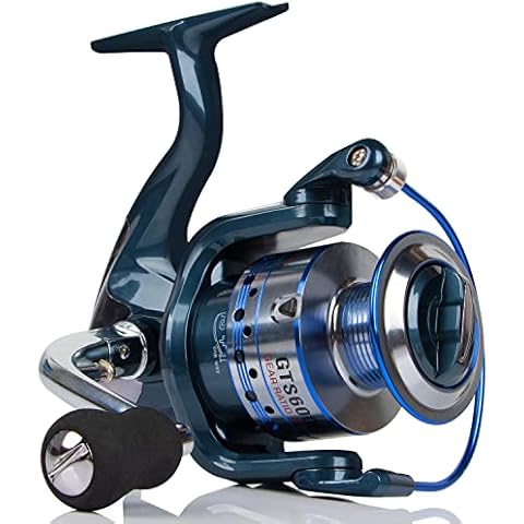 HPLIFE Saltwater Spinning Reel, Faster Line Retrieve, Braid Ready Spool, 5.5:1/4.7:1 High Speed, Max Drag 33Lbs, Smooth Fresh and Saltwater Fishing Reel, 13 +1 Shielded Stainless Steel Ball Bearings Cover
