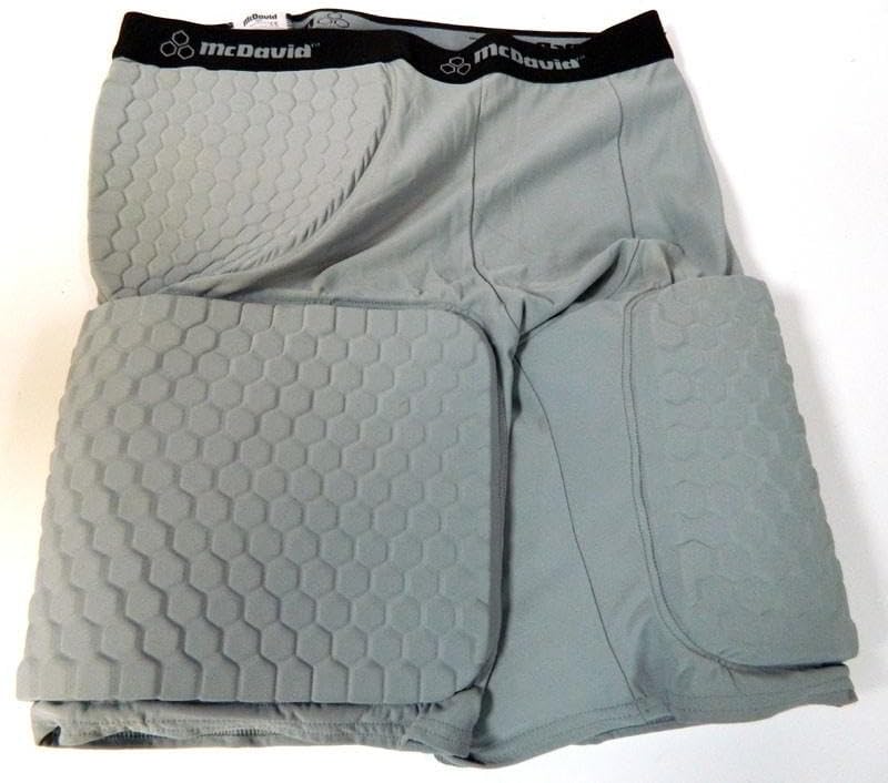 New McDavid Compression Hex Pad Gray Padded Shorts 3XL Football Basketball - Game Used NBA Shorts