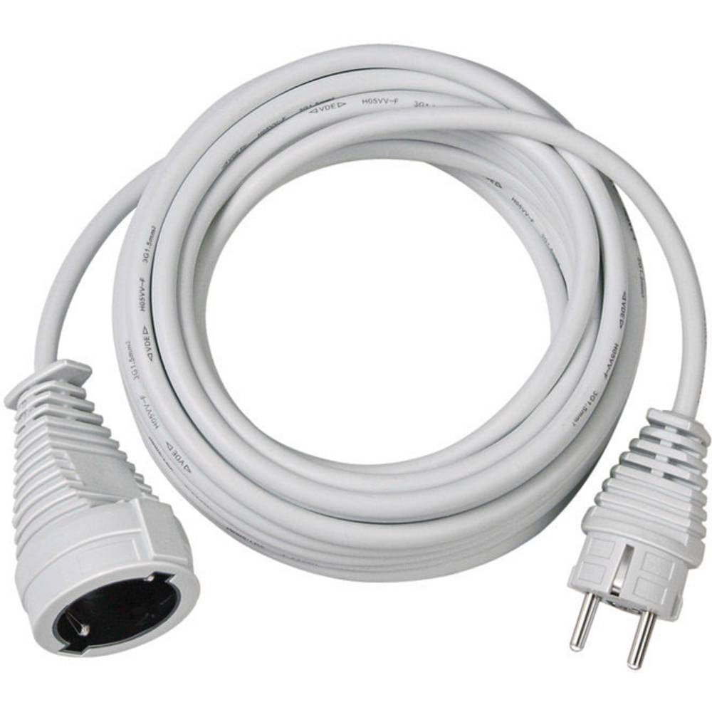 Alargador eléctrico para interiores Brennenstuhl de 10 metros en color blanco