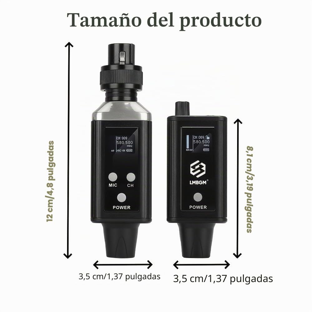 Transmisor de sistema de monitor auricular inalámbrico A9 UHF y receptor de cinturón para estudio, rehabilitación de banda y rendimiento en vivo (A9-1)