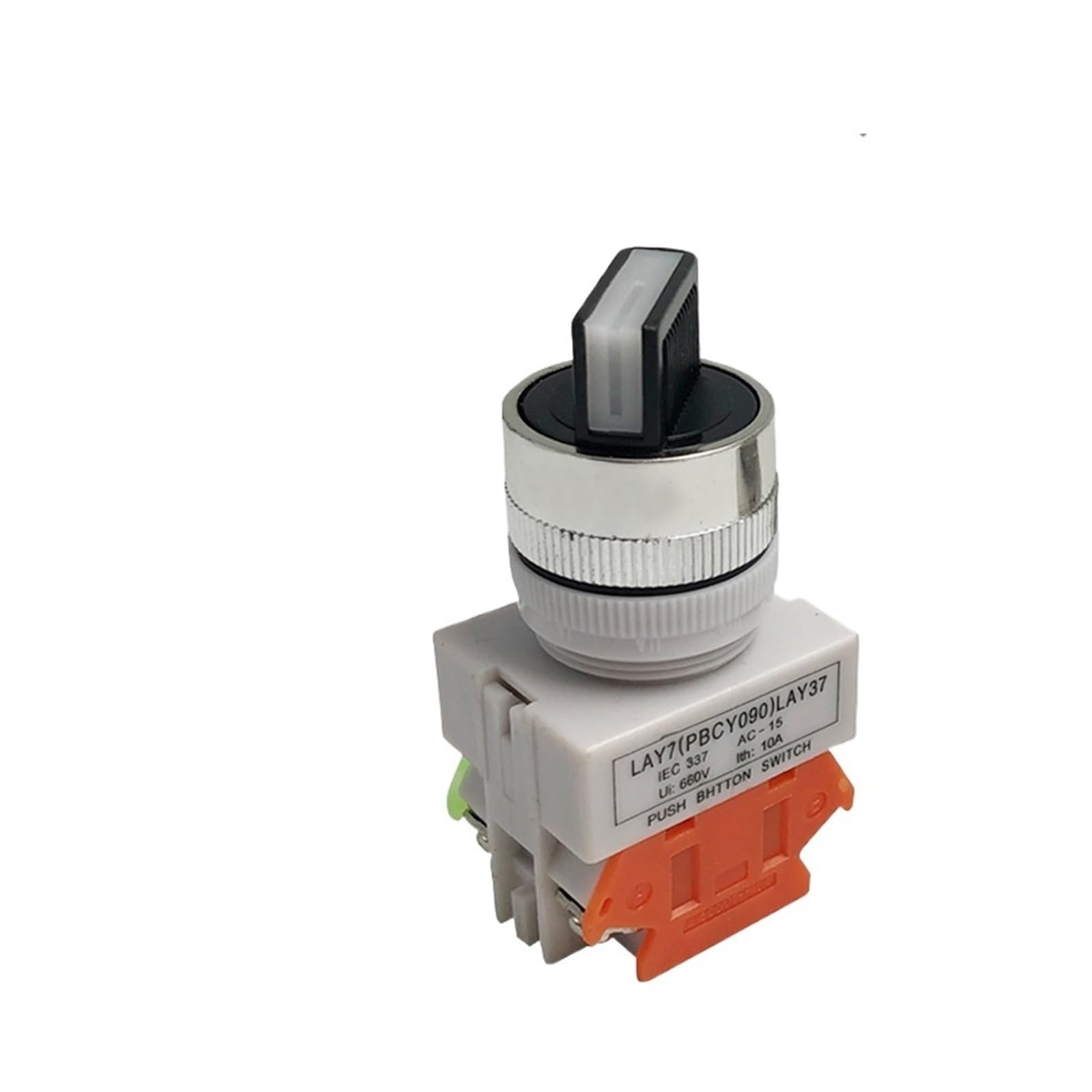 Bouton de commutation rotatif P61 compact avec bornes à vis durables pour panneau - 4