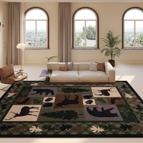 Tapete decorativo rustico estilo cabana 3'x5' miniatura 2