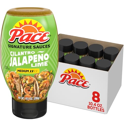 Pace Cilantro Jalapeno Lime Signature Sauce, 10.4 oz (8 Pack)