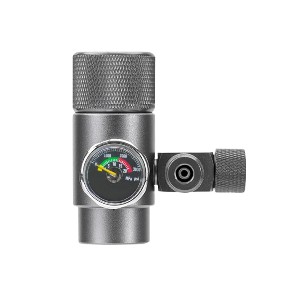 Régulateur de CO2 D'aquarium,Manomètre de CO2 pour Réservoir de Poisson Simple/Double,Pression Réglable pour Système de CO2 de Plantes Aquatiques