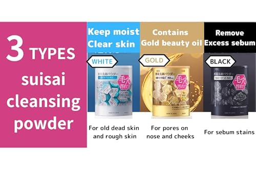 Suisai Japanese Enzyme Cleansing Powder Gold 0.4G × 32Pieces Including Oil Blotting Papers #TOP1