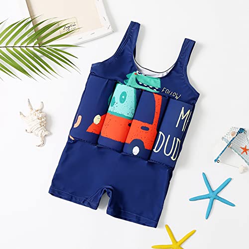 Image of Kids Float Swimsuit Buoyancy Sticks for Baby Boys Girls One Piece Floating Swim Vest Training Aid Swimwear