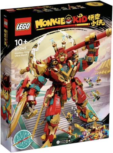 Image of LEGO Monkie Kid 80045 Monkey King Ultra Mech Building Toy Set (1,749 Pieces) Multicolor 1705