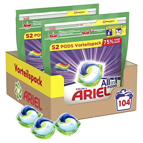 Ariel Cápsulas todo en 1 Color-Farbschutz Waschmittel - 104 Waschladungen
