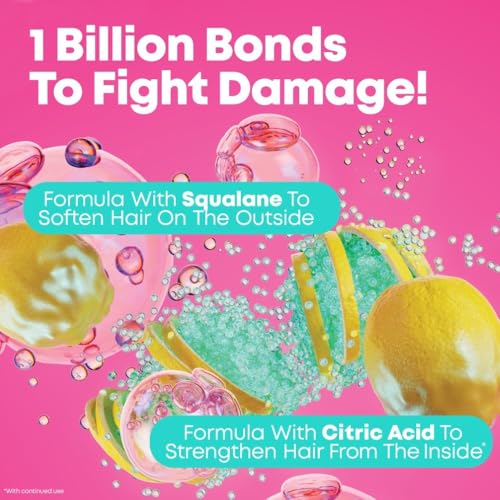 Matrix Instacure Build-A-Bond, Mighty Bonds Shampoo, Repairing Formula, For Damaged Hair, With Citric Acid and Squalane, Strengthens From the Inside, Smooths and Softens, 300ml