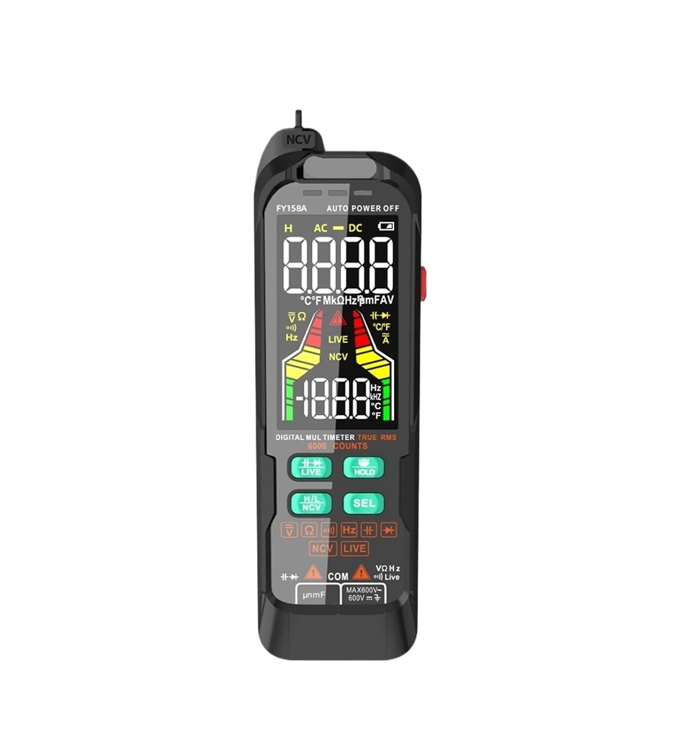 Multifunctional Digital multimeter for AC and DC Voltage, Resistance, and capacitance(FY159B)