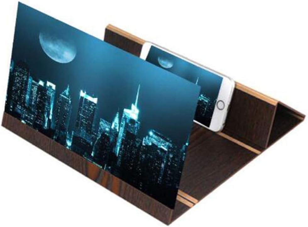Magnifier,12 Inches 3D Smart Mobile Phone Movies Screen Amplifier with Foldable Holder Stand for Any Smartphone and iPhone a/B