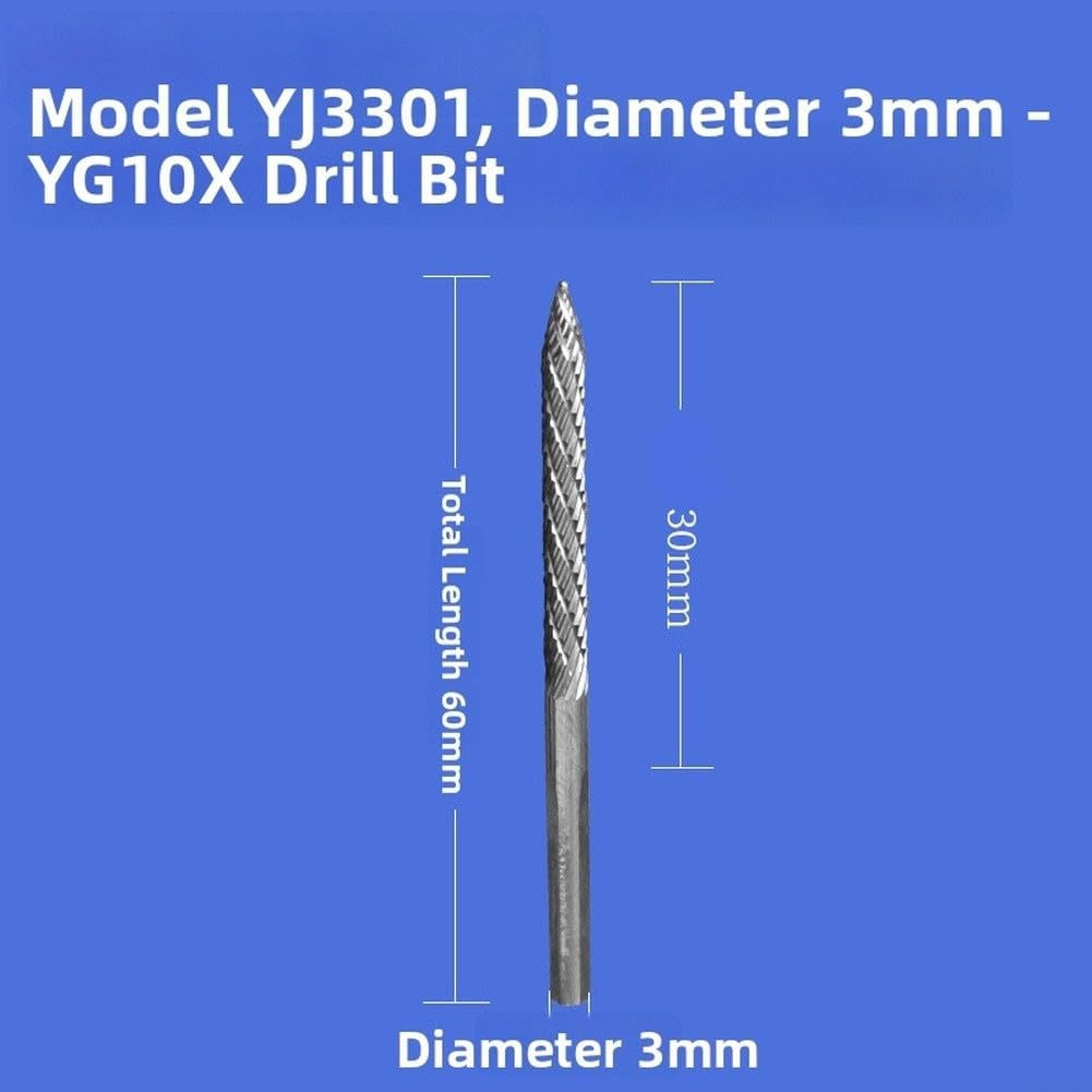 Broca Reparación Neumáticos Carburo YG10X 4 Tamaños(YJ3304 8mm)