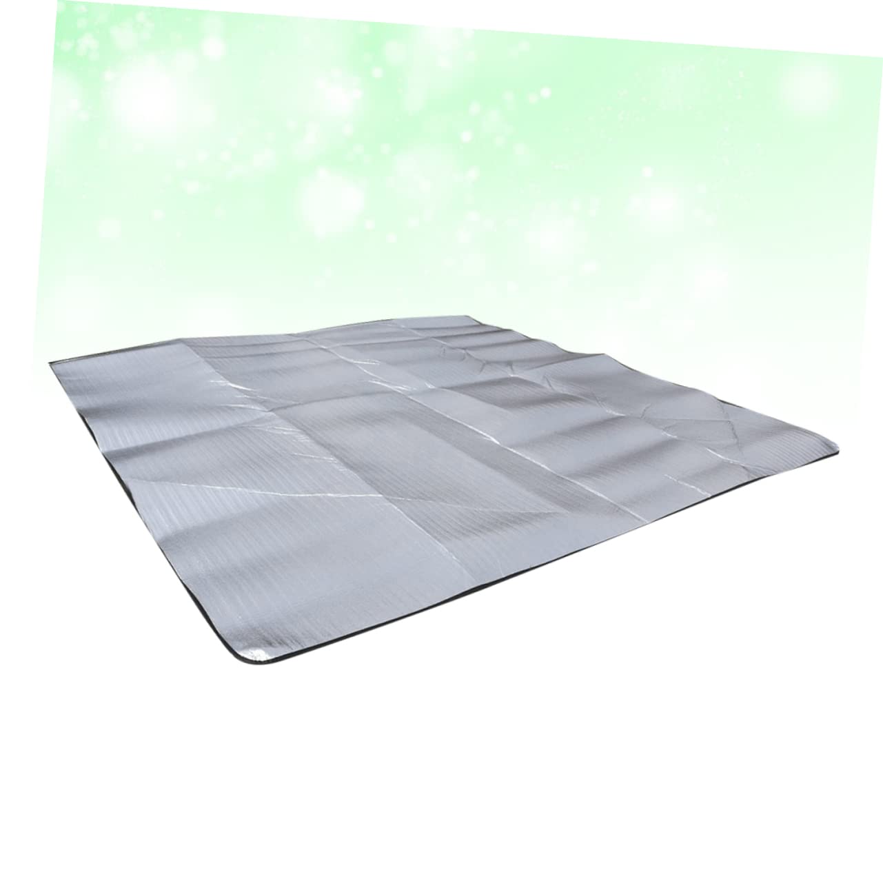 Esterilla de Camping 200x200 Cm 2,5 Mm Aluminio Portátil Aislante para Picnic y Actividades al Aire Libre con Bolsa Ligera y Cálida para Senderismo y Playa