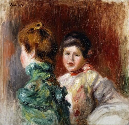 Affiche impression de prestige : l'Esquisse de deux femmes par Renoir en grande toile