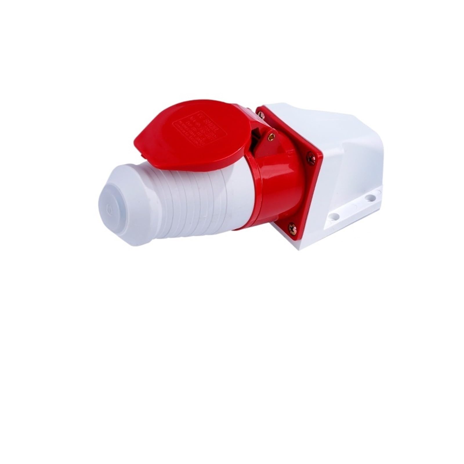 Industrieller Stecker und Steckdosenstecker, Luftfahrt, dreiadrig, vieradrig, fünfadrig, 16 A/32 A, wasserdicht, nicht explosionssicher, Docking-Set (4-adrig, 16 A, Oberflächenmontage-Set)