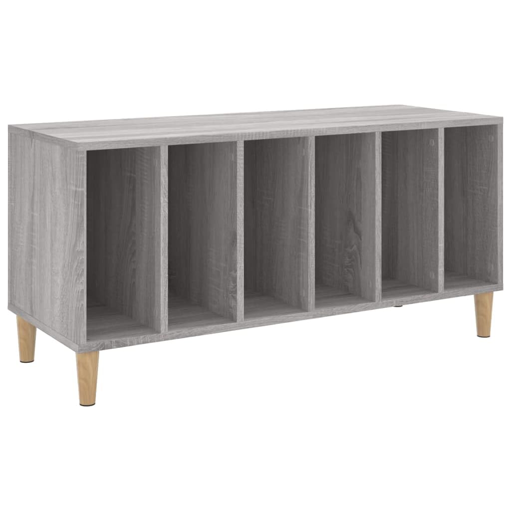 vidaXL Mobile Porta Dischi Grigio Sonoma 100x38x48cm Legno Multistrato, Mobile per Giradischi, Porta Dischi, mobiletto Porta vinili