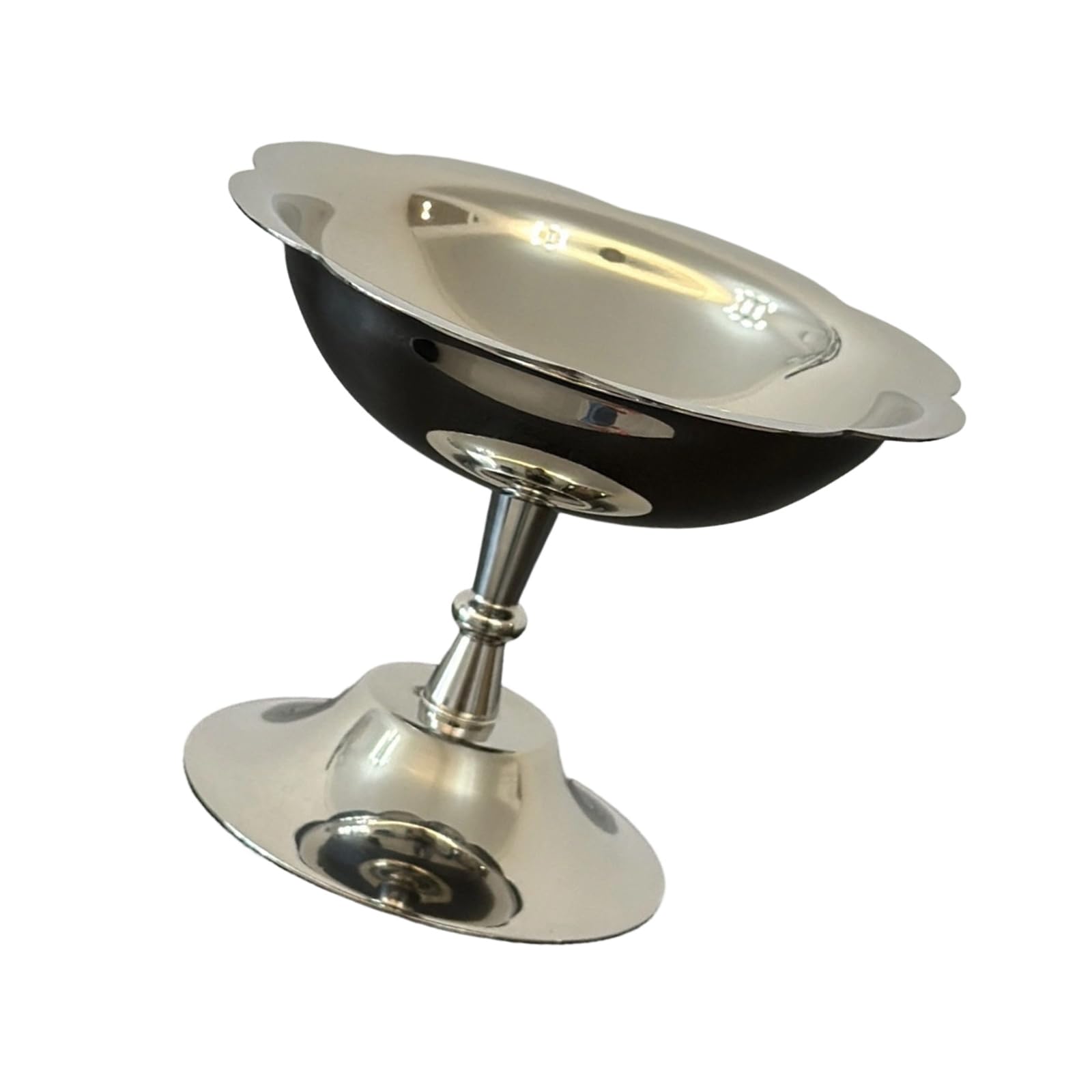 Nvoqilin B Multipurpose Footed Stainless Steel Dessert Owl Ice Cream Puddings Serving Cup For Restaurants And Family Gatherings High Foot Owl