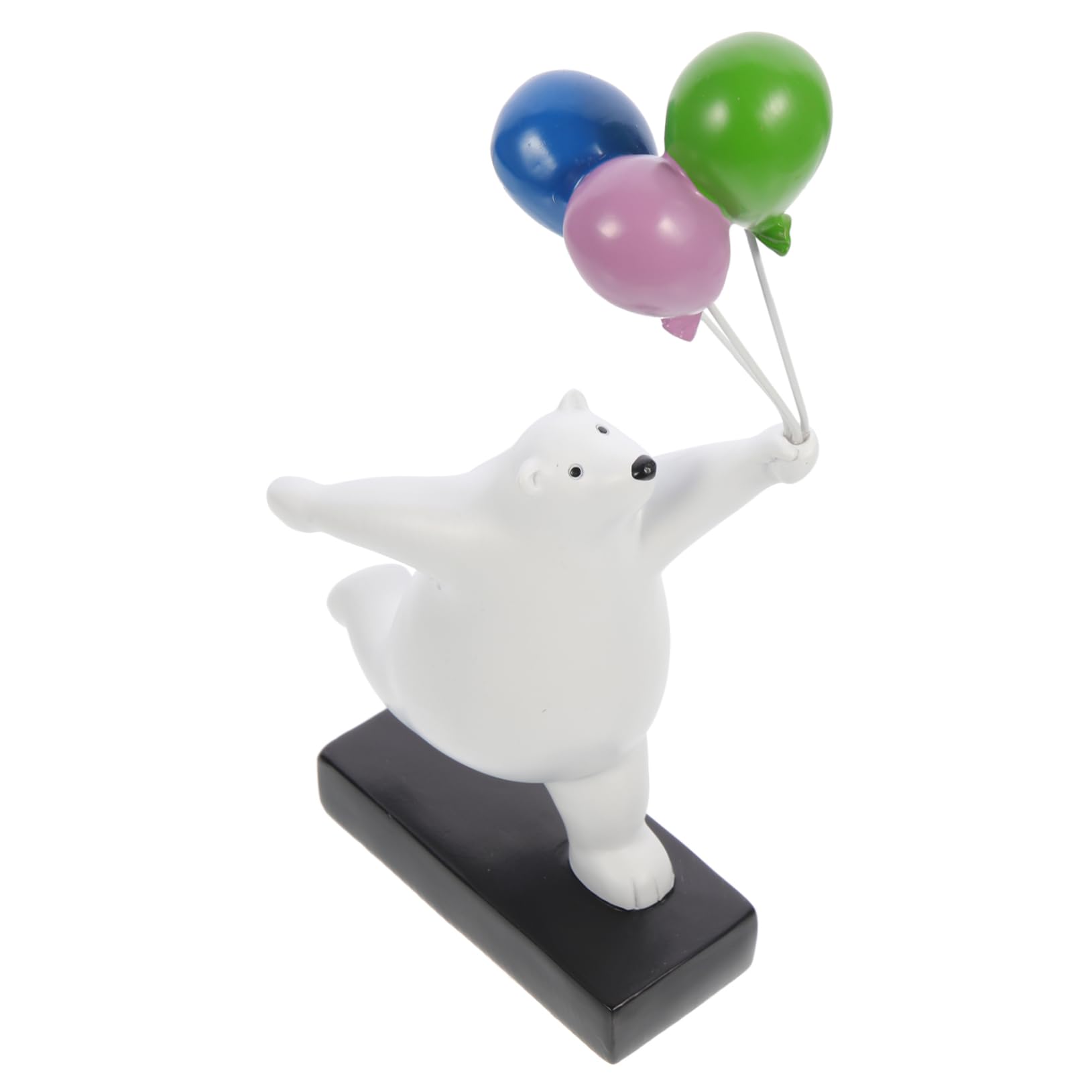 PRETYZOOM Figura de Oso Globo de Resina, Adorno de Escritorio 1 Pieza | Modelo Animal de Resina, Prop Fotográfico, Decoración para Dormitorio y Oficina en Casa