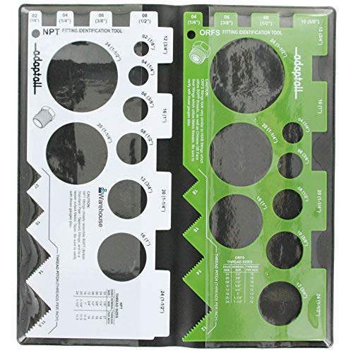 Adaptall Hosewarehouse Brand Tgk02-Hw Sae American Thread Identification Kit W/Adaptall Gauges thumb #1