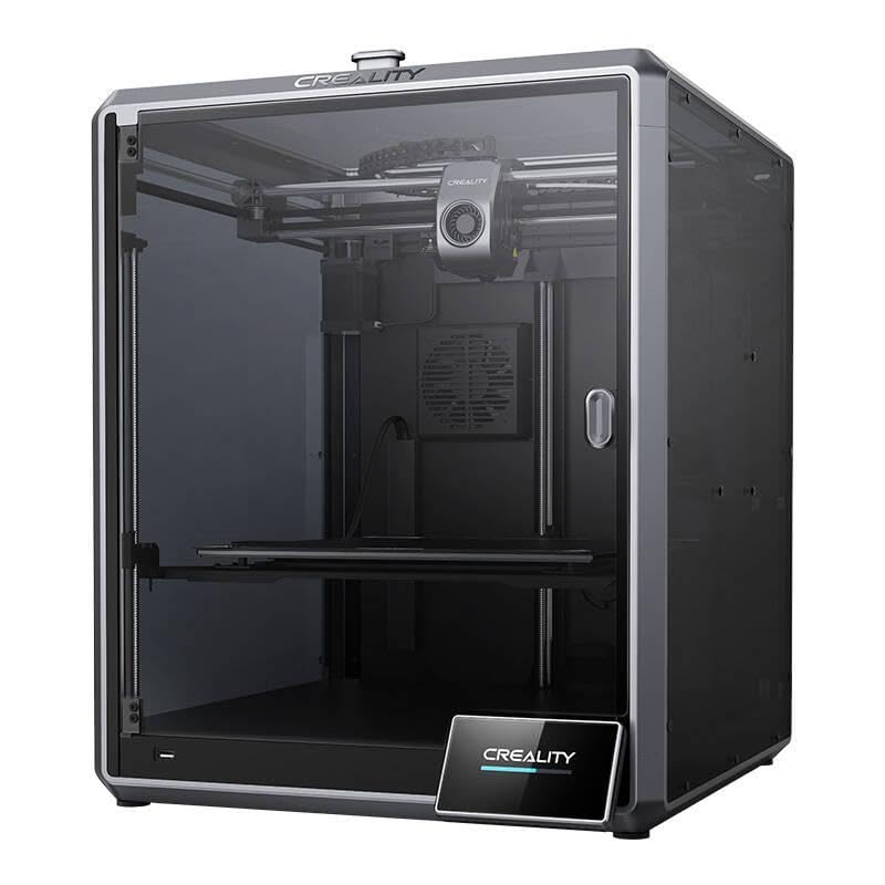 Creality K1 Max 3D Printer with 4.3 Inch Color Touch Screen, 600mm Printing Speed, Dual Fans, and Dual Hands-Free Auto Leveling
