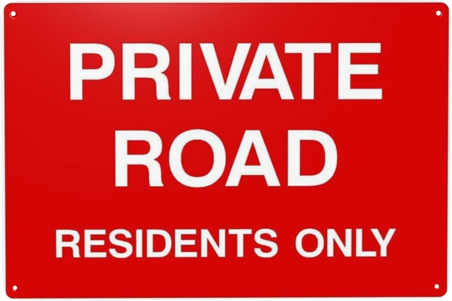 Private Road Residents Only Sign Parking Tin Metal Sign Aluminum Warning Ti