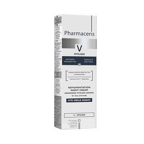 Miniatura 3 de Crema de noche de repigmentación que minimiza las lesiones de vitíligo para la cara y el cuerpo Viti-Melo Night 40ML