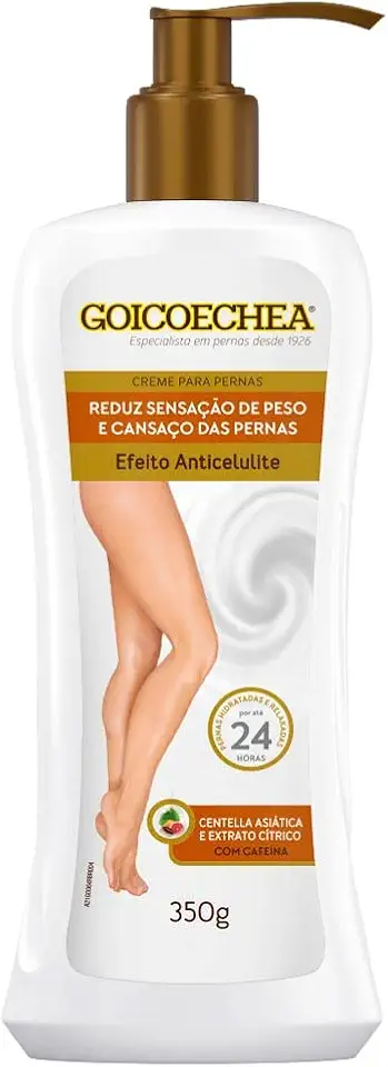 Goicoechea Anticelulite Centella Asiatica e Extrato Citricos 400g, Goicoechea, pacote de 1 | Melhora o Aspecto da Celulite, Deixa a Pele Mais Lisa, Pernas Relaxadas, Uso Diário