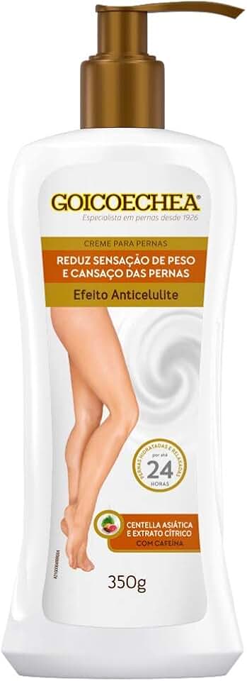 Goicoechea Anticelulite Centella Asiatica e Extrato Citricos 400g, Goicoechea, pacote de 1 | Melhora o Aspecto da Celulite, Deixa a Pele Mais Lisa, Pernas Relaxadas, Uso Diário