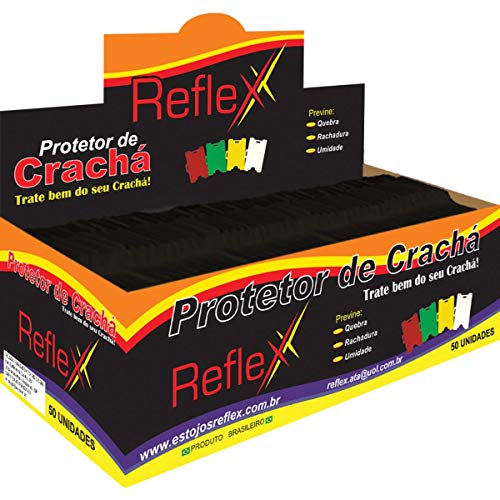 Reflex 858, Protetor Para Crachá, Plástico, Multicolor, pacote de 50